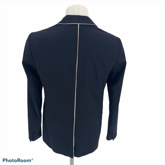 RAG & BONE Black & Ivory Single Breasted Blazer Size 0 - Picture 7 of 9